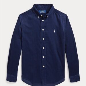 NWOT Polo Ralph Lauren Corduroy Shirt in Navy Blue Boys Size Medium (10/12)